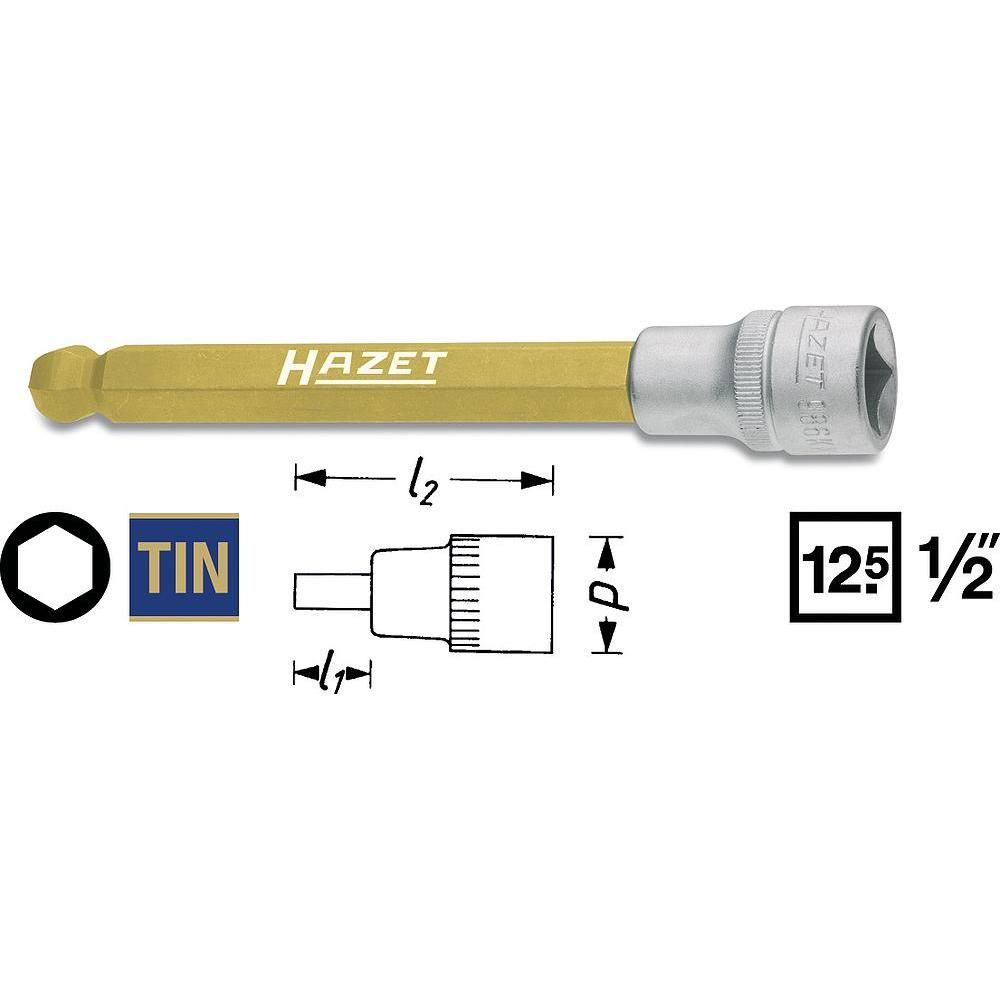 HAZET 986KK-6 - Moerdraaier stukken - staal - 78 g