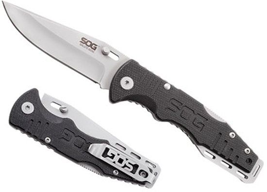 SOG Knives Salute Mini Clampack Zakmes - Zwart