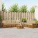 vidaXL Bank loungeset 7 zitplaatsen Natuurlijk en beige Massief acaciahout