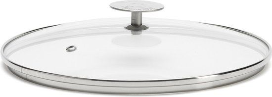 DeBuyer Milady Glazen Deksel - 28CM - RVS