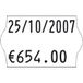 OEM Sato Etiquettes 26 X 16 Mm Blanches - Rouleau De 1200 - Lot De 36