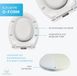 Shenzhen Haorui Industrial Technology Co., Ltd. Abattant de toilette résistant aux rayures en plastique durable, capacité jusqu'à 150 kg, universel