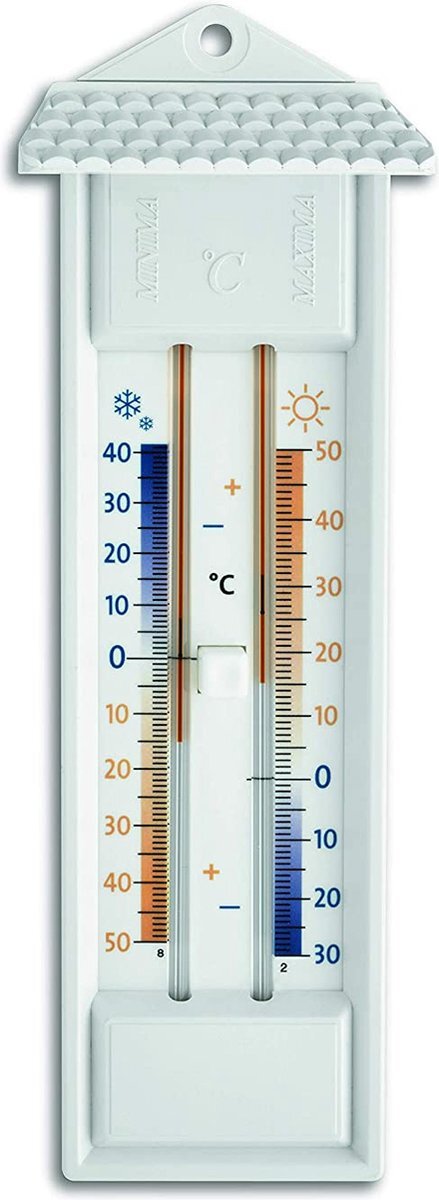 TFA TFA Maxima Minima Wit/Oranje/Blauw analoge thermometer