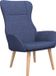 vidaXL Relaxstoel stof blauw