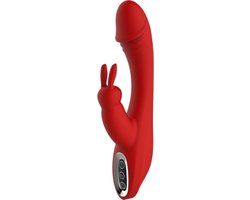 Red Revolution Artemis Bunny Vibrator - Red - 10 Speeds - USB Rechargeable