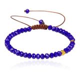 Memphis Armband Natuursteen - 4mm Facetkraal Night