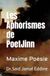 Les PoetJinn Les Aphorismes de PoetJinn: Maxime Poésie