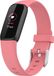 By Qubix Qubix - Compatible Fitbit Luxe Sportbandje met Gesp - Maat Large - Roze
