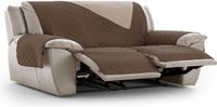 ECOMMERC3 Relaxstoelhoes, 3 x 2, gewatteerd en omkeerbaar, bruin