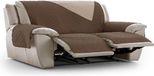 ECOMMERC3 Relaxstoelhoes, 3 x 2, gewatteerd en omkeerbaar, bruin