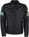 Helstons Elron veste textile moto en maille, noir/gris/vert, taille 2XL