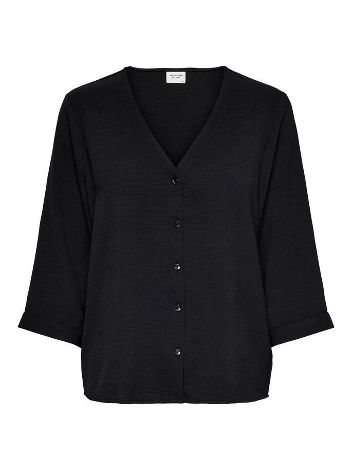 Women's Long Sleeve V-Neck Polyester Shirt
