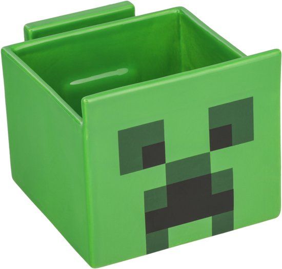 Minecraft Creeper Streaming Snack Bowl - Ceramic - Green