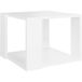 Table basse blanche 40x30x40 cm bois d'ingénierie