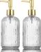 Unyqoos® Distributeur de savon en verre, 500 ml (lot de 2)