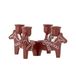 Bloomingville Adventskandelaar polyresin rood Siffer 23cm