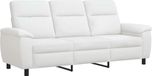 vidaXL Sofa White Fabric 214 x 90 x 95 cm