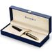 Waterman Hémisphère-vulpen | Glimmend zwart met 23k gouden rand | Medium penpunt | Blauwe inkt | Cadeauverpakking