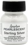 Angelus Leather Acrylic Paint - Parelmoer Zilver