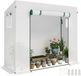 Outsunny Tuinkas PE 200x76x168cm Wit