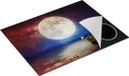 Chefcare Inductie Beschermer Volle Maan in de Hemel boven het Water - 77x59 cm - Multicolor