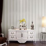 HANMERO European Modern Minimalist Country Luxury Stripe Non-Woven Wallpaper Rolls for Living Room Bedroom TV Background Wall Cream & White Color, QZ0102