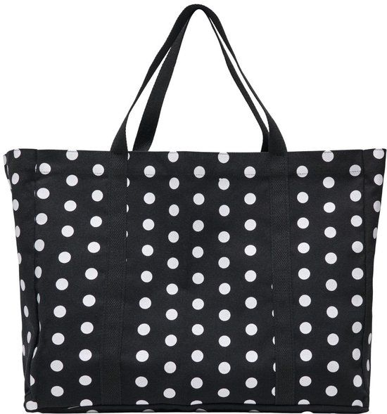 ONLY - ONLLIZ BEACH TOTE BAG ACC - Dames - Shopper - Katoen - Gestipt - Zwart