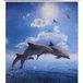 LIVARNO® Rideau de douche, 180 x 200 cm (dauphins)