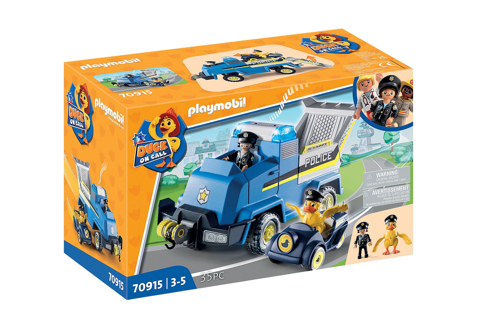PLAYMOBIL Duck On Call - Police Car 70915 - Multicolor - 3+ Years