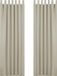 Deconovo Verduisteringsgordijnen met lussen, isolatiegordijn, koudebescherming, 140 x 290 cm, beige, 2 stuks