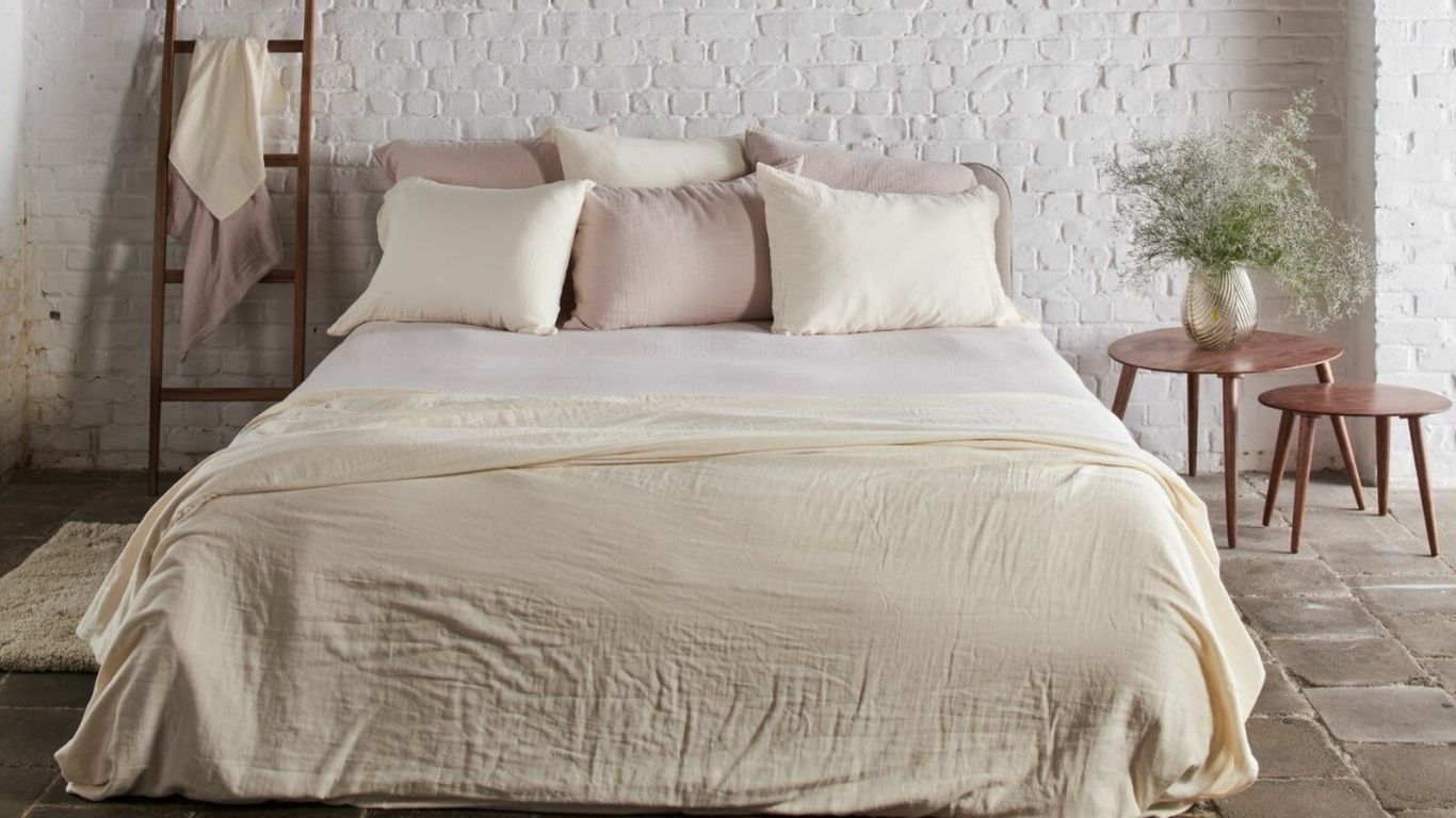 Passion Home Linen Dekbedovertrek Passion Home Linen Tetra - Ecru