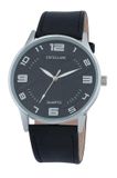 Alain EXCELLANC Herenhorloge imitatieleer Mineralglas