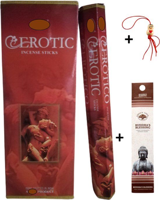 Erotic Incense Sticks - 40 Sticks + 5 Mini Sticks + Lucky Doll