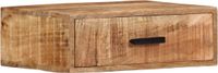 vidaXL Nachtkastje wandgemonteerd 40x30x13,5 cm massief mangohout