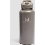 Myprotein Gerecyclede Metalen Fles met Klaprietje 1L - Dark Truffle