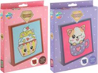 Moxy Diamond painting velours avec cadre 15x15cm assorti.