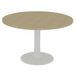 Quadrifoglio table de réunion avec plateau rond diamètre 120 cm