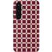 Selencia Vivid Backcover met MagSafe pour le Samsung Galaxy S25 - Check This Burgundy