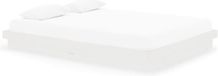 vidaXL Bedframe massief hout wit 150x200 cm