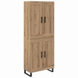 vidaXL Highboard Artisan Eiken 69,5 x 34 x 180 cm