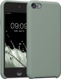 kwmobile hoes geschikt voor Apple iPod Touch 6G / 7G (6de en 7de generatie) - Beschermhoes voor mediaspeler - Backcover in Regenwashed groen