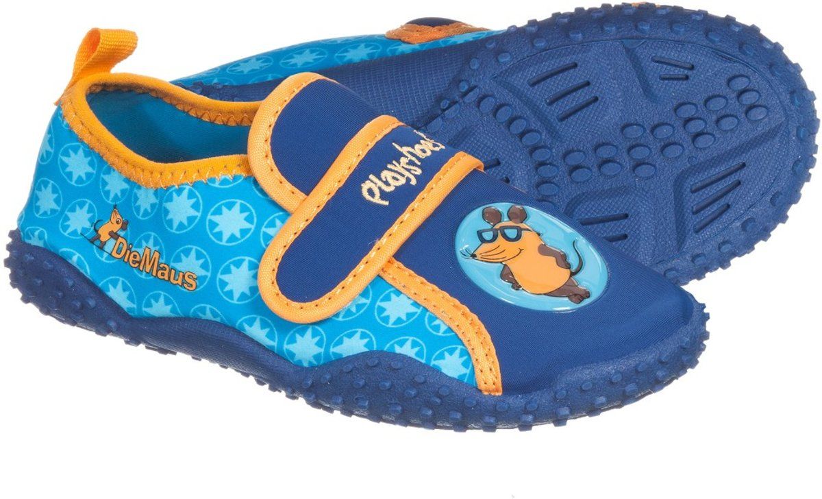 Playshoes UV waterschoenen Kinderen - Mouse - Blauw - Maat 18/19