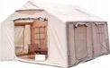Tente familiale gonflable pour 5-8 personnes, 12m², en tissu Oxford, avec auvent et pompe