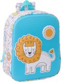 Safta Kinderrugzak Blauw Wit 22 x 27 x 10 cm 3D Lion King