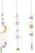 Unyqoos Sun Catcher Crystal Wind Chimes, 3 pièces, Multi