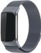 Strap-it Luxe Milanese band - RVS Milanees bandje voor Fitbit Charge 6 - Space Grey