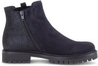 Gabor - Dames - Enkellaarsjes - Blauw - Suède - 40