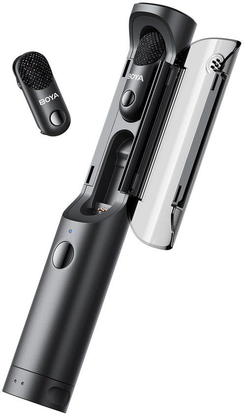 Boya Magic 05 - Draadloze Microfoon – 2 x Transmitter + 1 x Receiver – USB-C – Inclusief Oplaad Case - AI Gestuurd