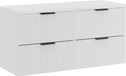 Ensemble de meubles de salle de bain modernes, 120 cm, blanc, mat, avec plateau
