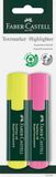 Faber-Castell 254892 Textliner 48, blisterverpakking, 2 stuks, geel/roze